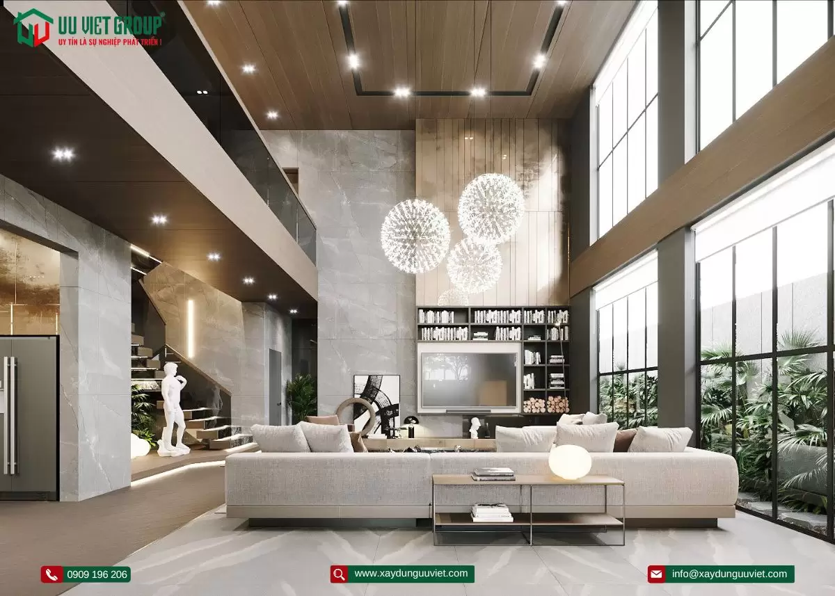 Biệt thự hiện đại 1 trệt 1 lầu