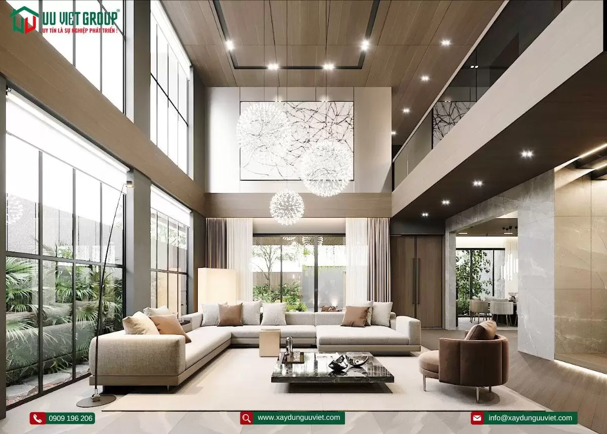 Biệt thự hiện đại 1 trệt 1 lầu