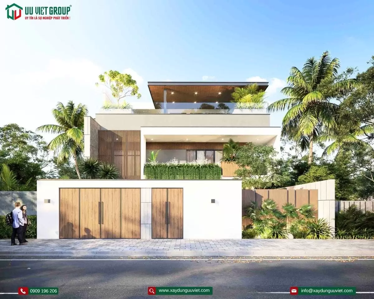 Biệt thự hiện đại 1 trệt 1 lầu