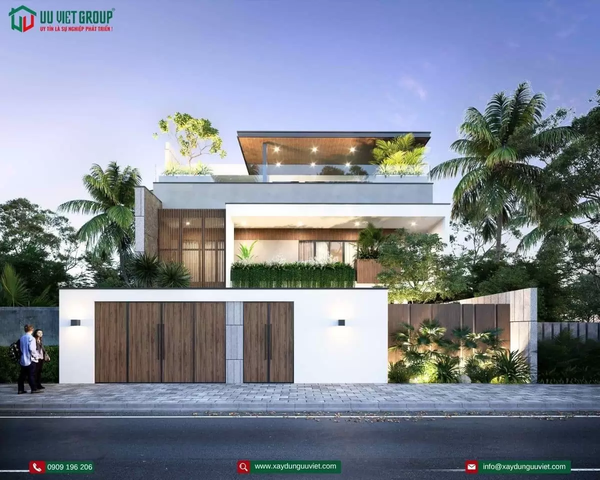 Biệt thự hiện đại 1 trệt 1 lầu