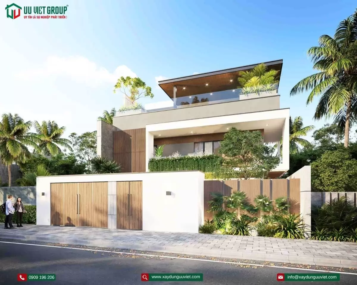 Biệt thự hiện đại 1 trệt 1 lầu