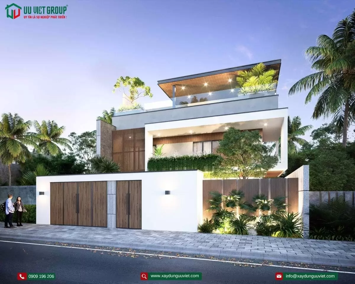 Biệt thự hiện đại 1 trệt 1 lầu