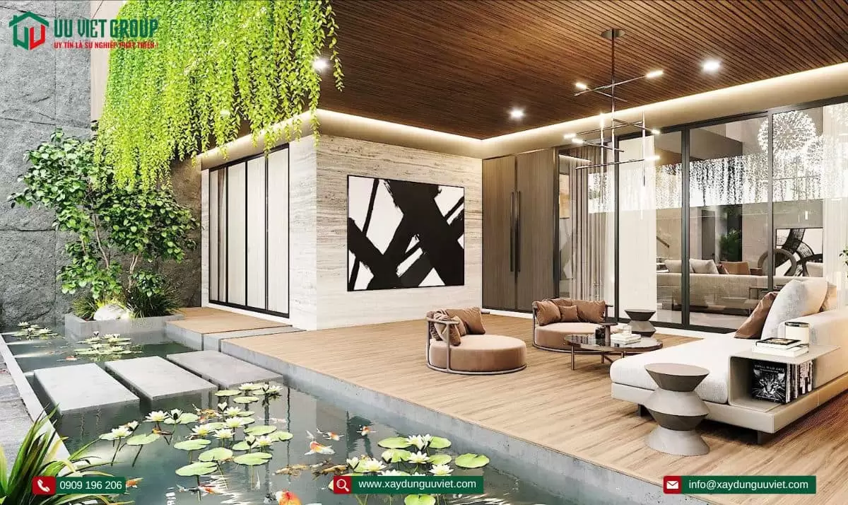 Biệt thự hiện đại 1 trệt 1 lầu