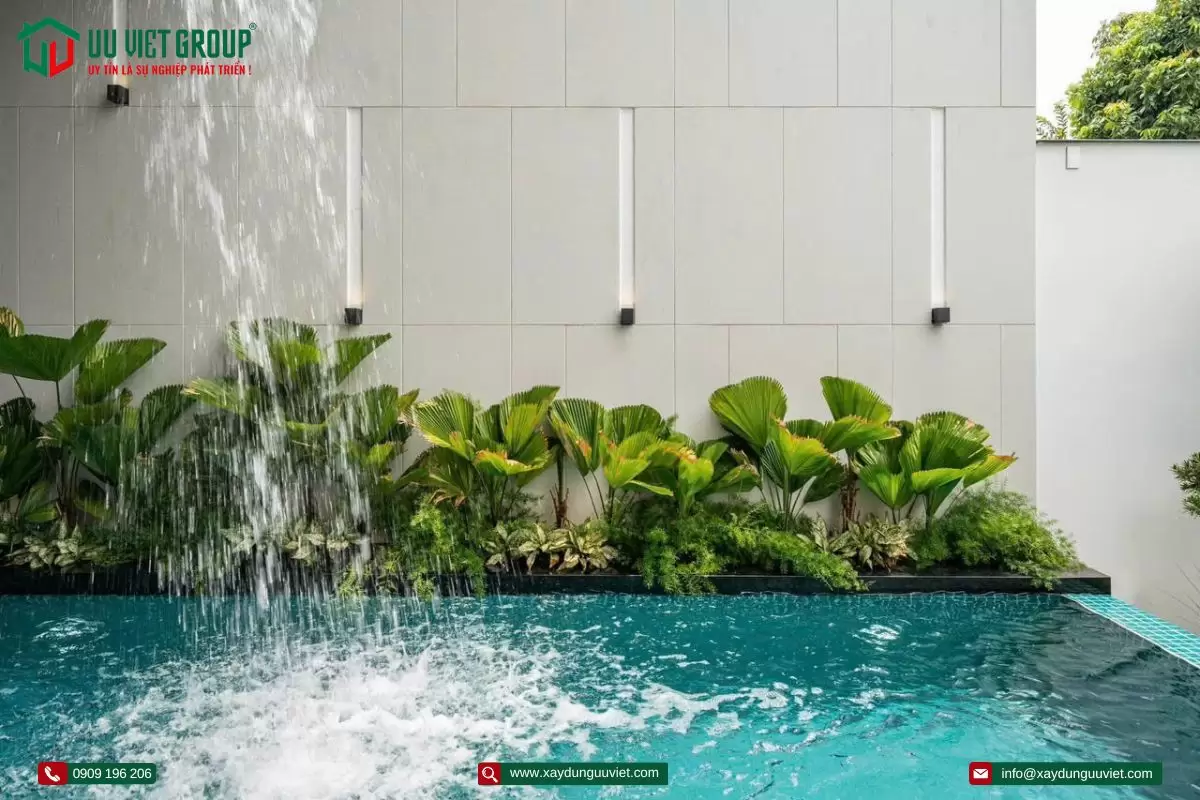 biệt thự 1 trệt 1 lầu hiện đại