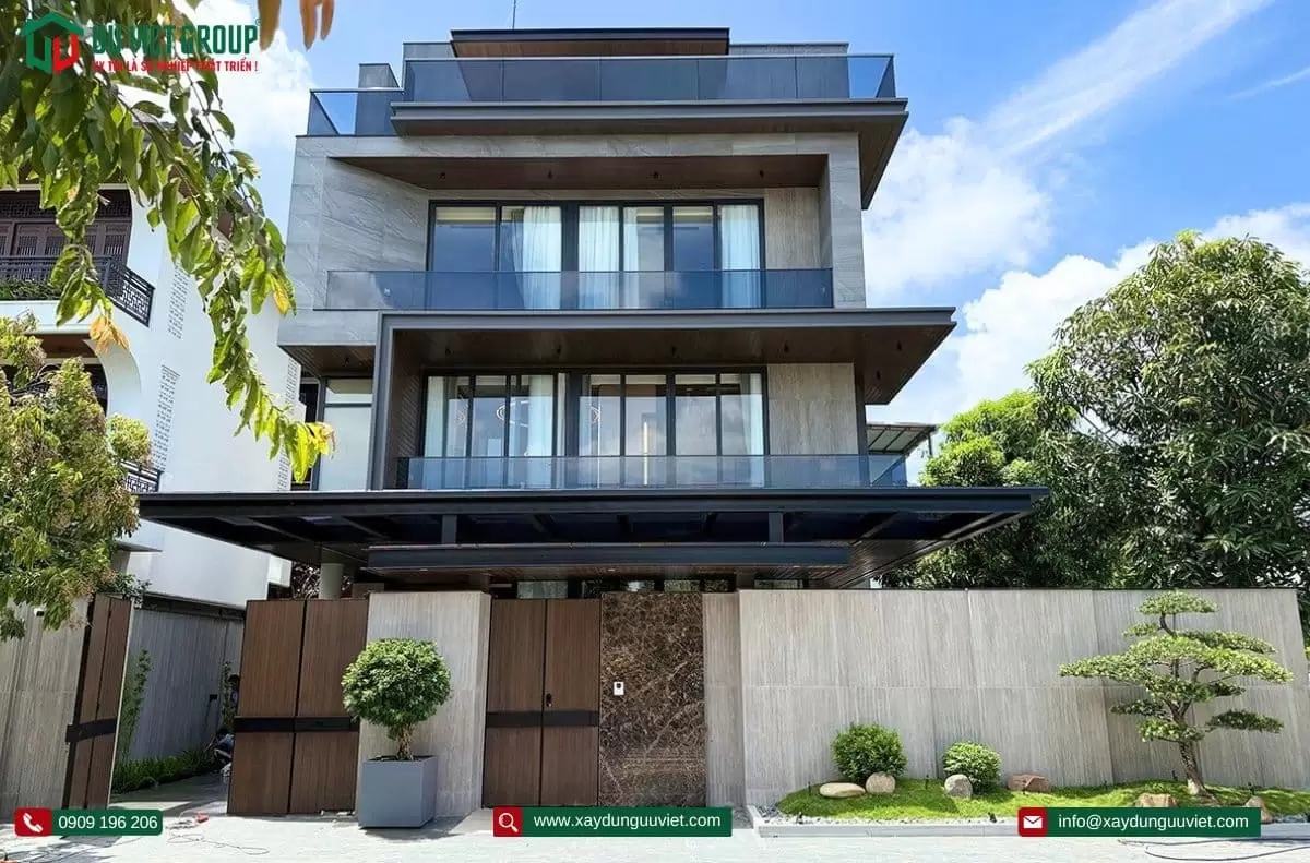 Hoàn thành vila 1 trệt 3 lầu