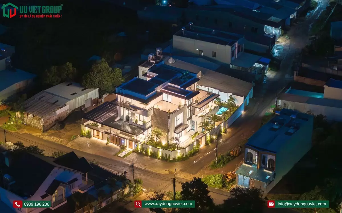 Hoàn thành vila 3 tầng hiện đại