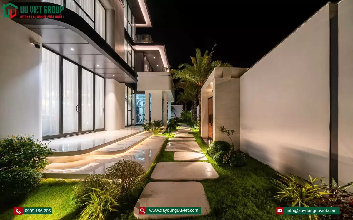 Hoàn thành vila 3 tầng hiện đại