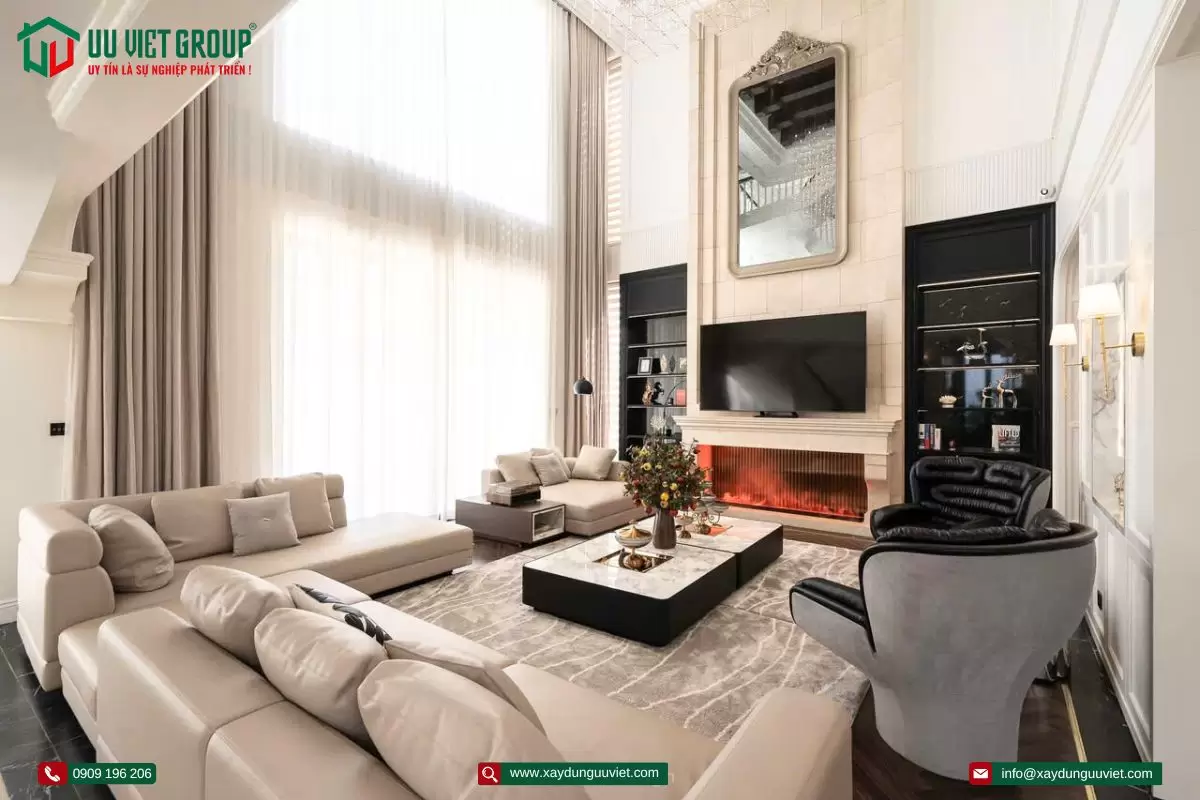 vila 3 tầng hiện đại