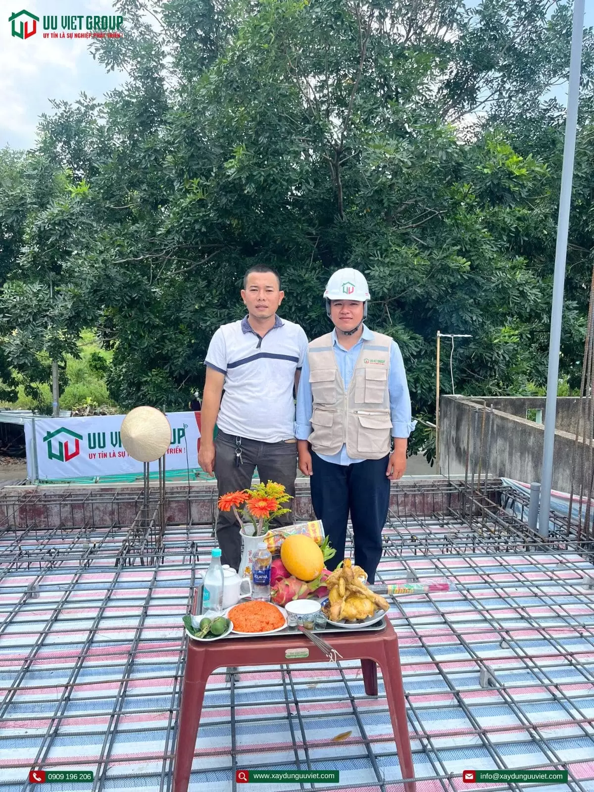 Tiến độ thi công nhà phố tại Dĩ An