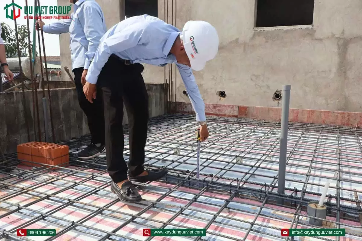 Tiến độ thi công nhà phố tại Dĩ An