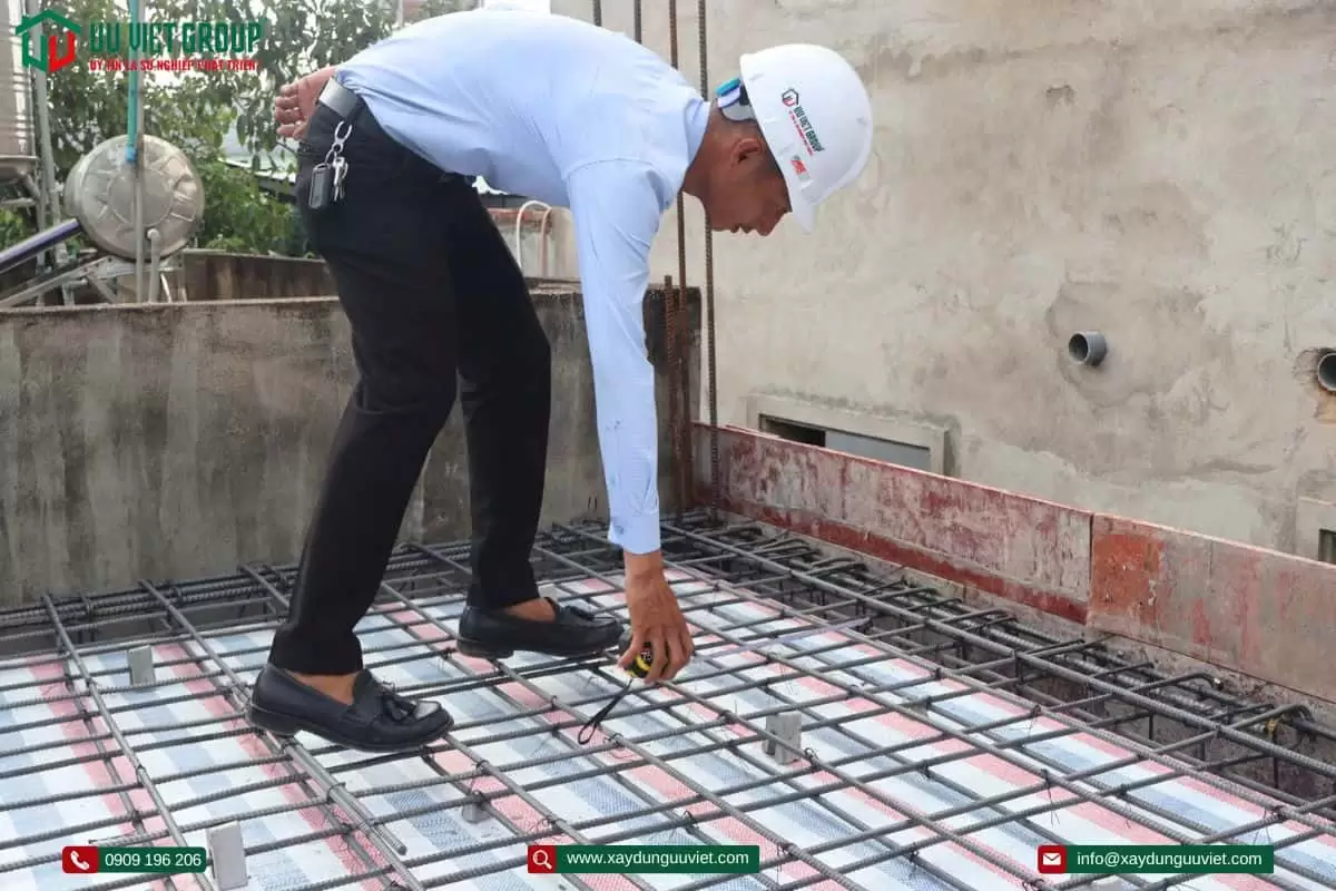 Tiến độ thi công nhà phố tại Dĩ An