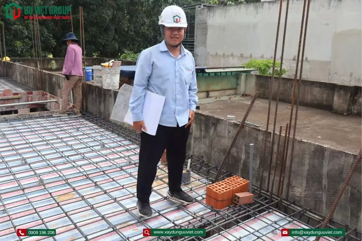 Tiến độ thi công nhà phố tại Dĩ An