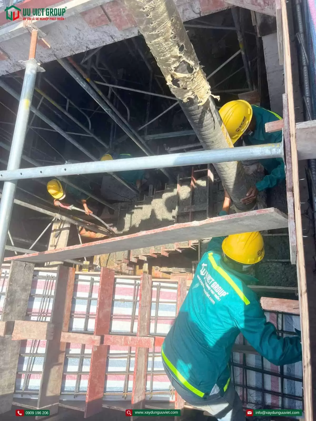 Tiến độ thi công nhà phố tại Dĩ An