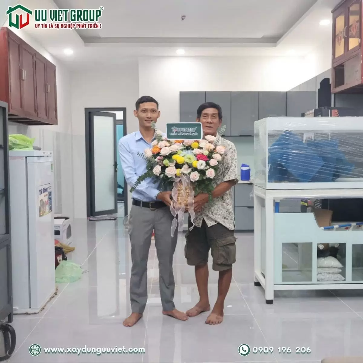 Bàn giao nhà gác lững tại Long An