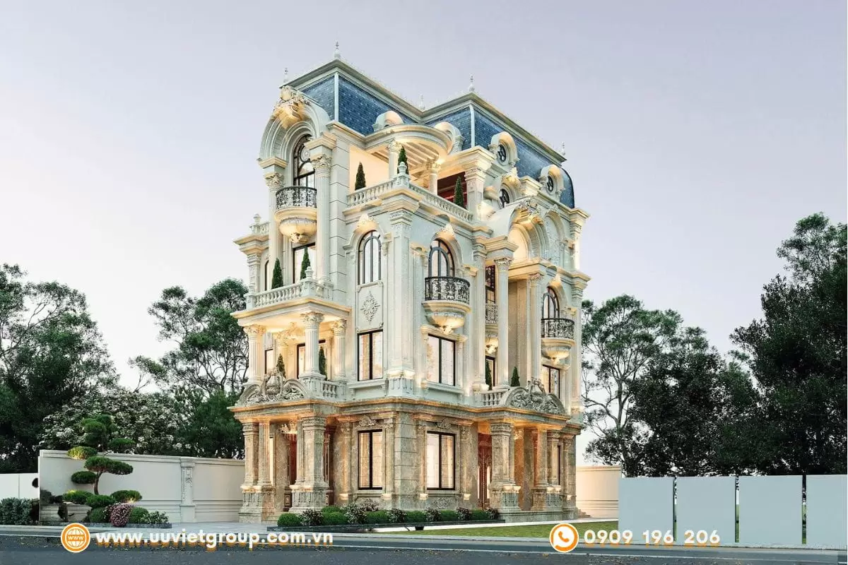 Biệt thự 4 tầng tân cổ điển