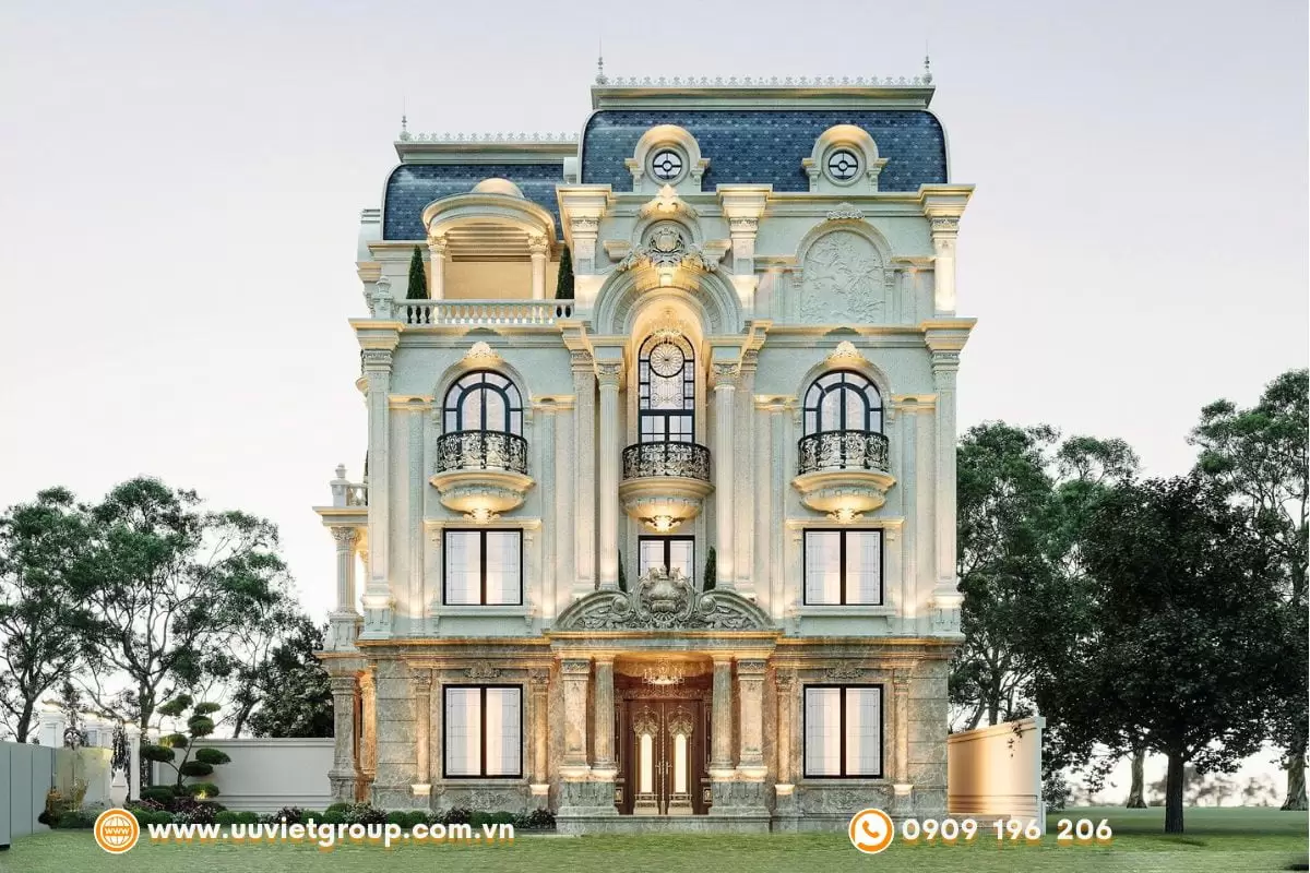 Biệt thự 4 tầng tân cổ điển