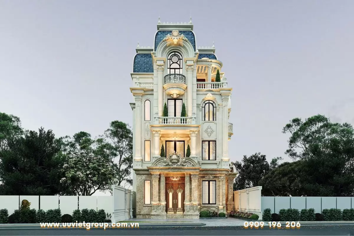 Biệt thự 4 tầng tân cổ điển
