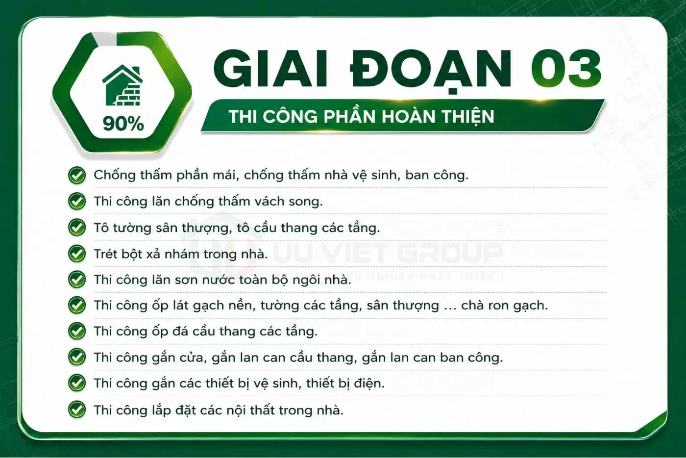 Thi công hoàn thiện